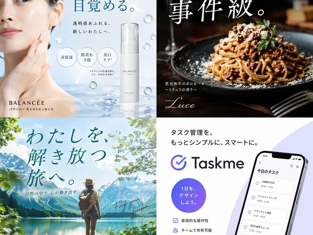 4-Panel Advertising Grid Concept preview image 1