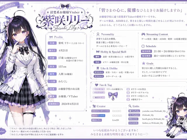 VTuber Profile Sheet Generator preview image 1