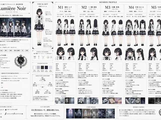 Idol Unit Concept Reference Sheet preview image 1