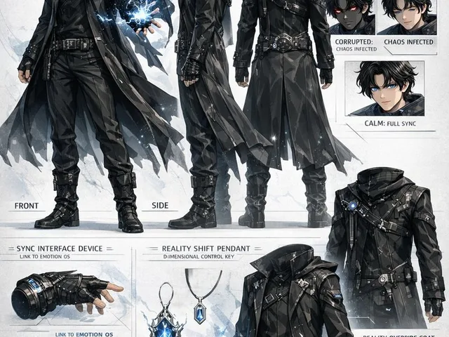 Sci-Fi Tactical Character Reference Sheet preview image 1