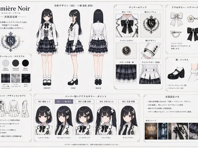 Idol Costume Design Sheet preview image 1