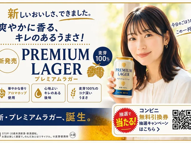 Japanese Beer Advertisement Banner preview image 1