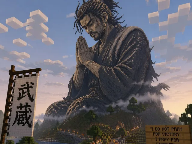 Minecraft Statue of Musashi preview image 1