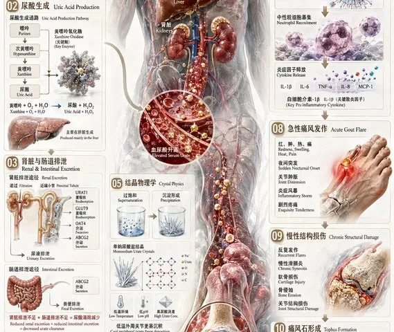 中医痛风信息图表海报 preview image 1