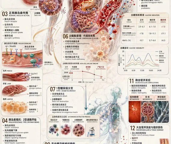 糖尿病因果链信息图 preview image 1