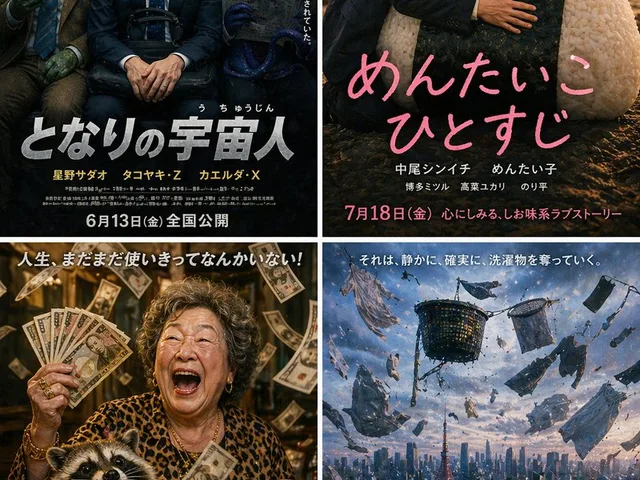 4-Panel Parody Movie Poster Grid preview image 1