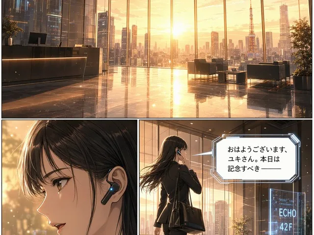未来主义企业三格漫画页 preview image 1