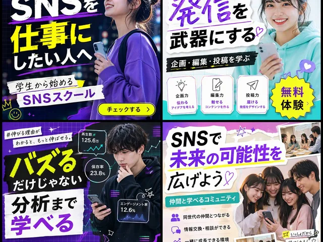 2x2 SNS School Banner Ad Grid preview image 1