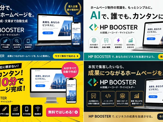 4-Panel SaaS Ad Banner Variations preview image 1