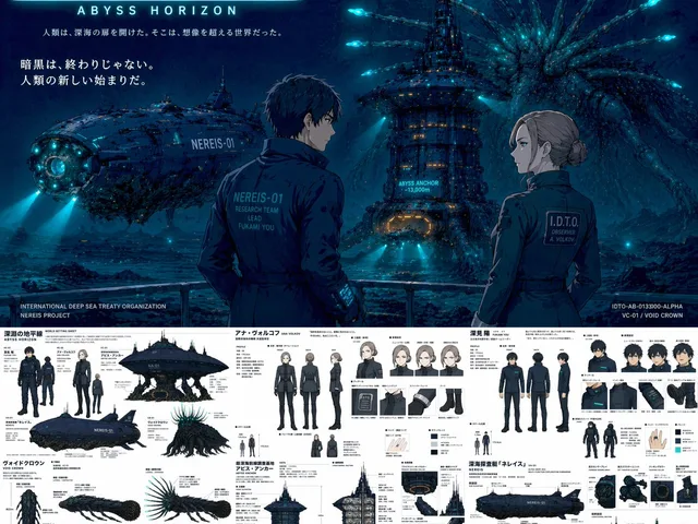 Sci-Fi Deep Sea Concept Art & Reference Sheet preview image 1