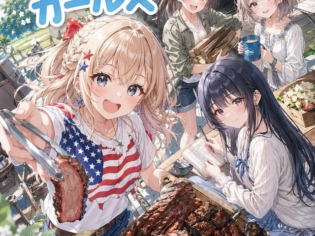 Anime BBQ Girls Key Visual preview image 1