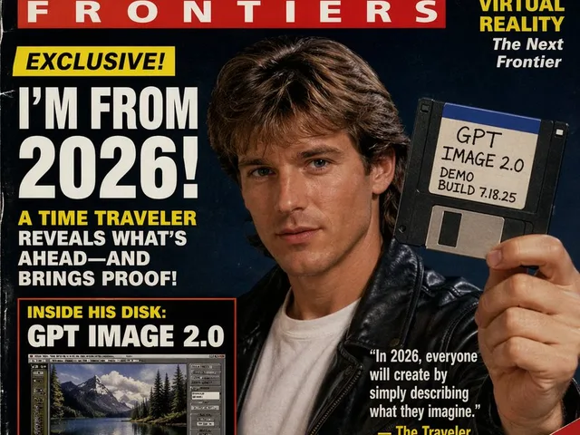 1990s Time Traveler Magazine Cover preview image 1