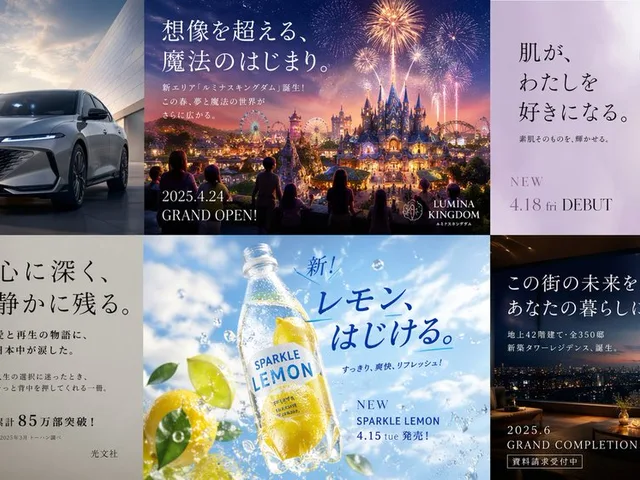 Multi-industry Japanese Ad Collage preview image 1