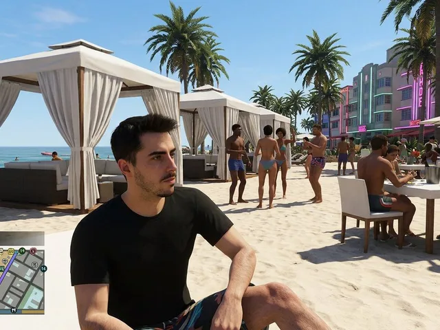 GTA-Style Beach Club Gameplay Screenshot preview image 1