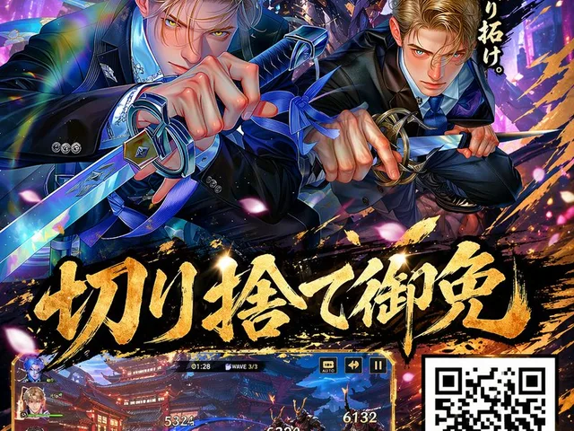 动漫武士游戏广告海报 preview image 1