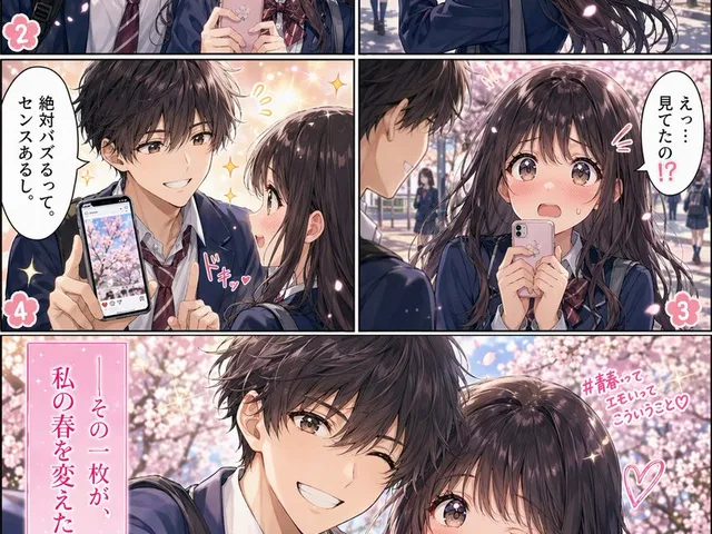 Spring School Romance Manga Page preview image 1