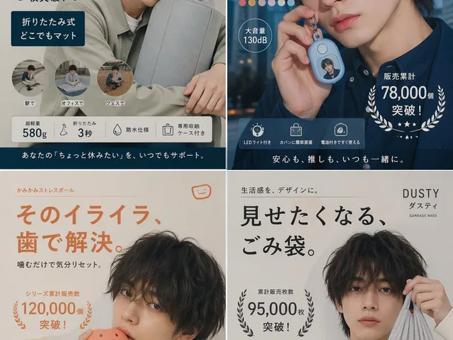 Japanese Ikemen Product Ad Grid preview image 1