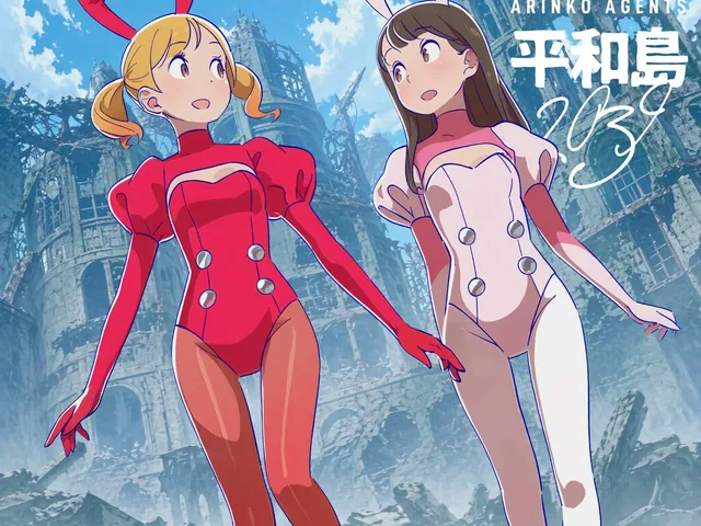 废墟中的低角度动漫兔女郎 preview image 1