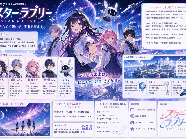 Anime Sci-Fi School Proposal Board preview image 1