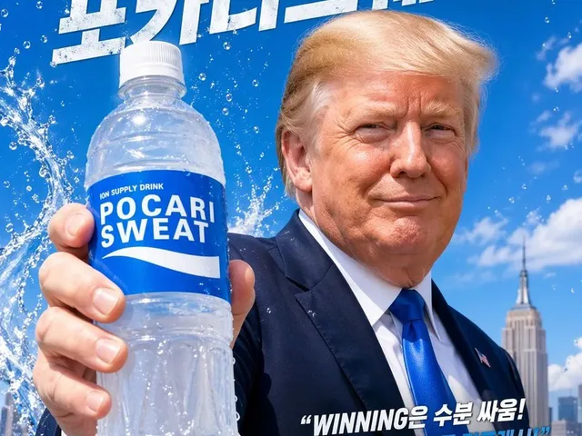 Korean Sports Drink Celebrity Ad Poster preview image 1