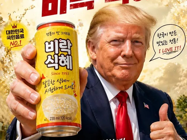Korean Rice Drink Parody Ad Poster preview image 1