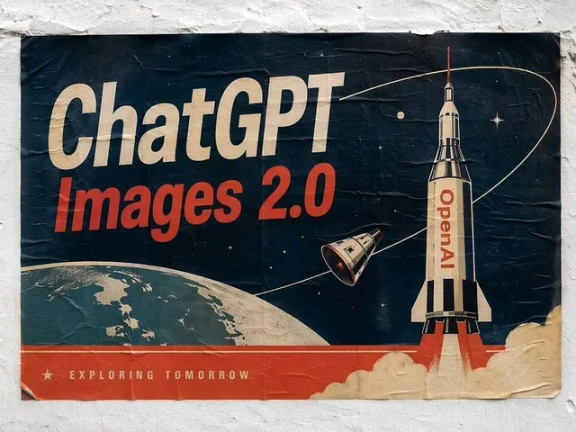 Retro ChatGPT Space Poster preview image 1