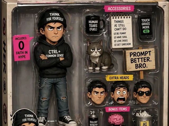 Satirical AI Hater Action Figure preview image 1