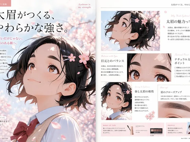 Anime Beauty Magazine Eyebrow Feature preview image 1