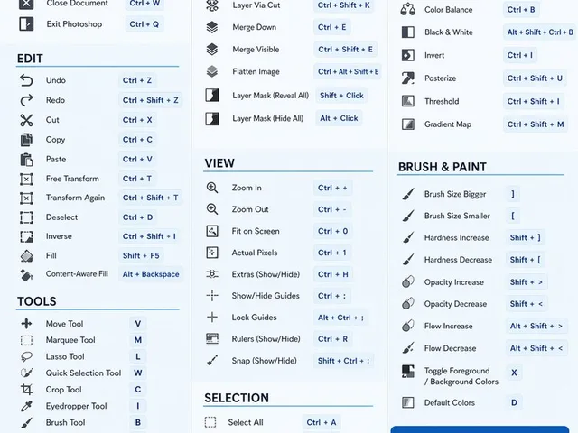 Software Shortcut Infographic preview image 1
