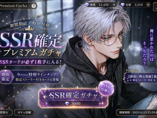 Otome Game Gacha Screen Prompt preview image 1
