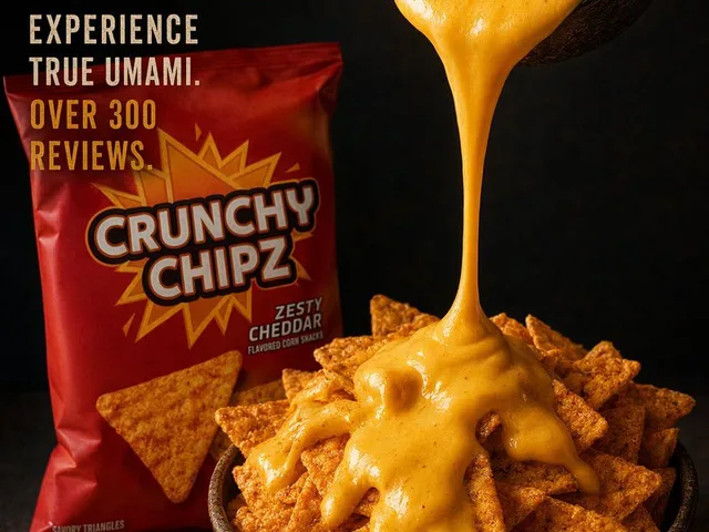 Cheesy Chips Snack Ad Poster preview image 1