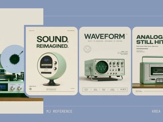 Retro Audio Concept Poster Board preview image 1