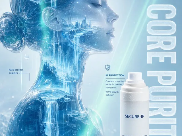 Futuristic Ice Skincare Poster preview image 1
