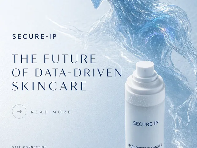 Futuristic Data-Driven Skincare Ad preview image 1