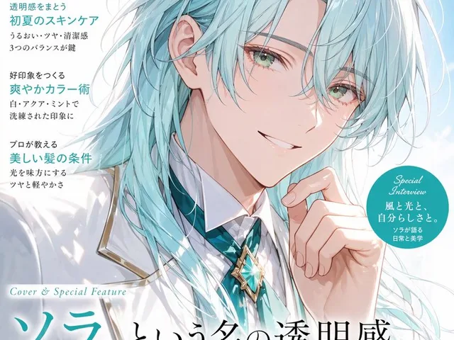 Japanese Aqua Fashion Magazine Cover preview image 1