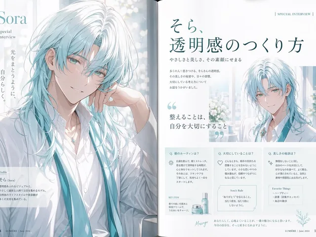 Anime Magazine Interview Spread preview image 1