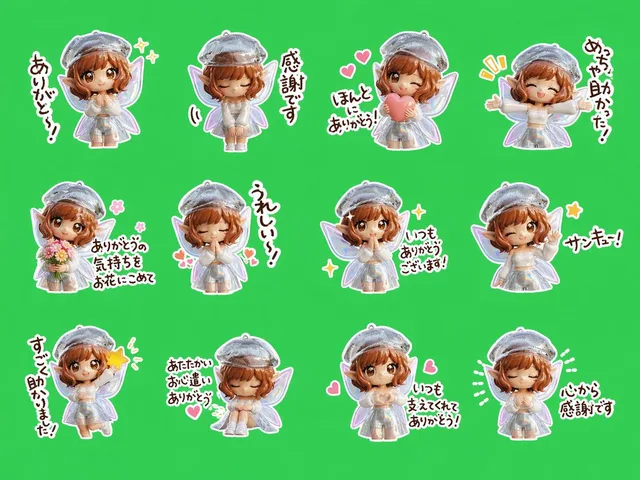 Chibi Fairy Thank-You Sticker Sheet preview image 1