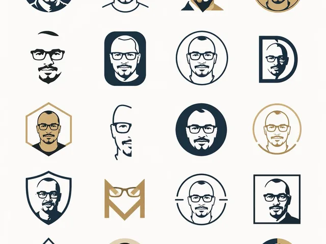 Minimal Male Avatar Logo Grid preview image 1