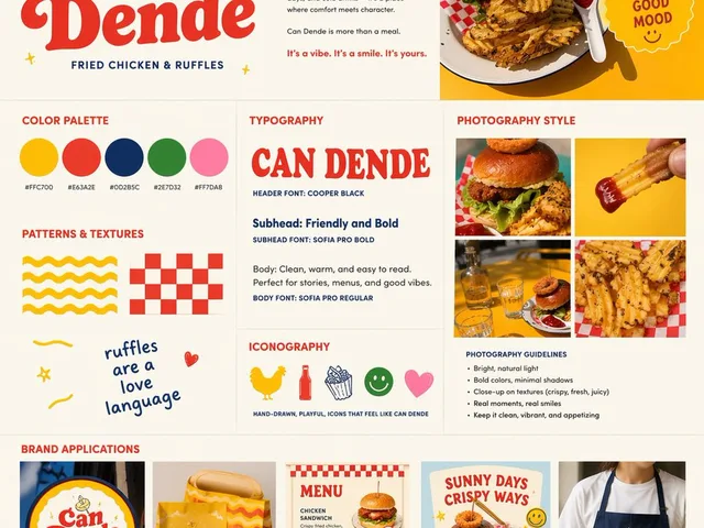 Retro Fast-Food Brand Board preview image 1