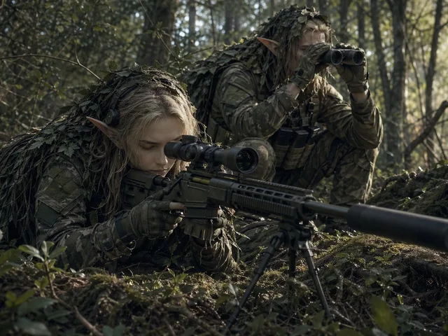 Elf Sniper Team in Forest Ambush preview image 1
