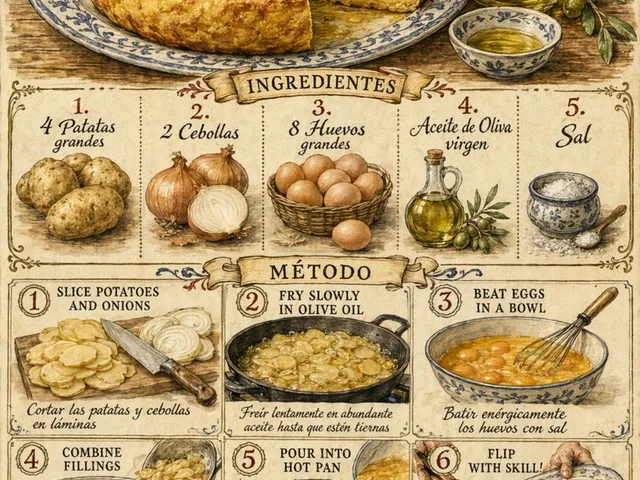 Vintage Spanish Tortilla Recipe Poster preview image 1