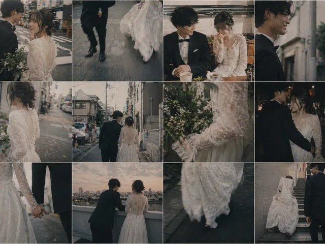 情感日本婚礼照片拼贴 preview image 1