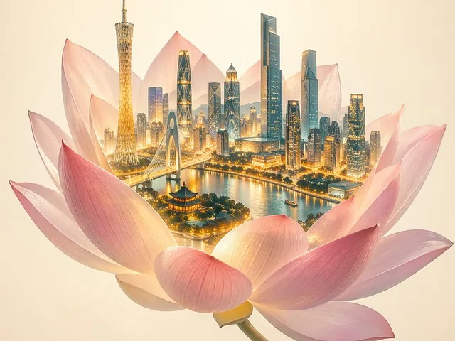 One Flower, One World City Illustration preview image 1