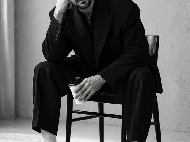 High-Contrast Monochrome Studio Portrait preview image 1