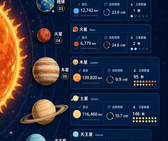 Solar System Infographic Poster preview image 1
