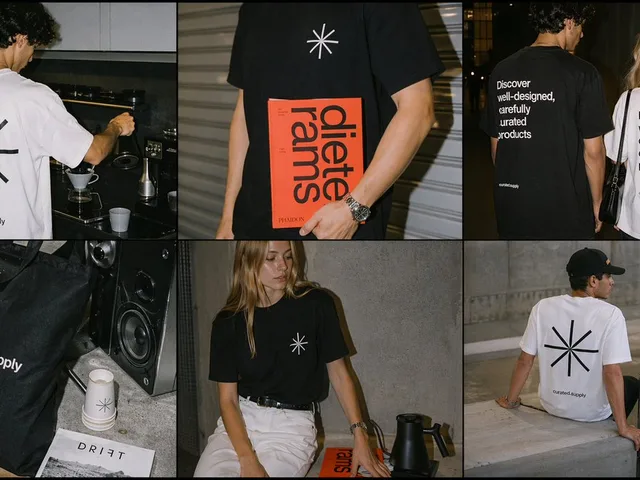 Minimal Streetwear Merch Campaign Grid preview image 1