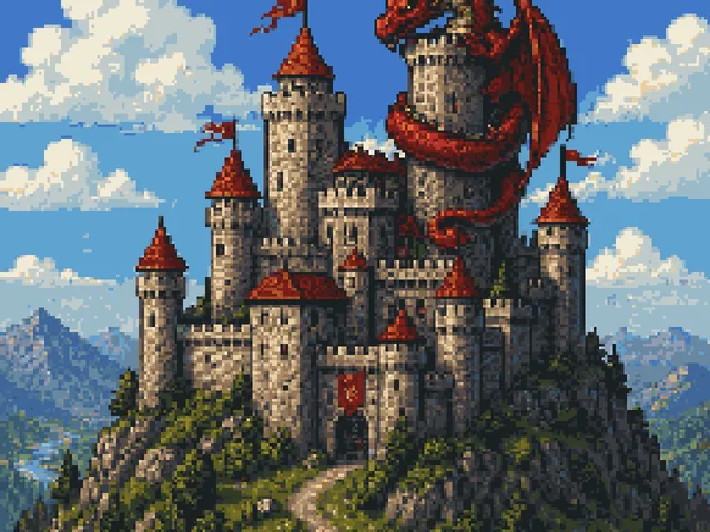 像素艺术龙城堡 preview image 1