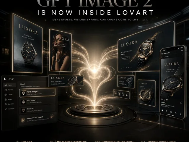 Luxury AI Campaign Launch Poster preview image 1