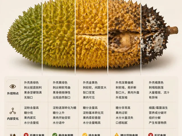 Durian Ripening Lifecycle Infographic preview image 1