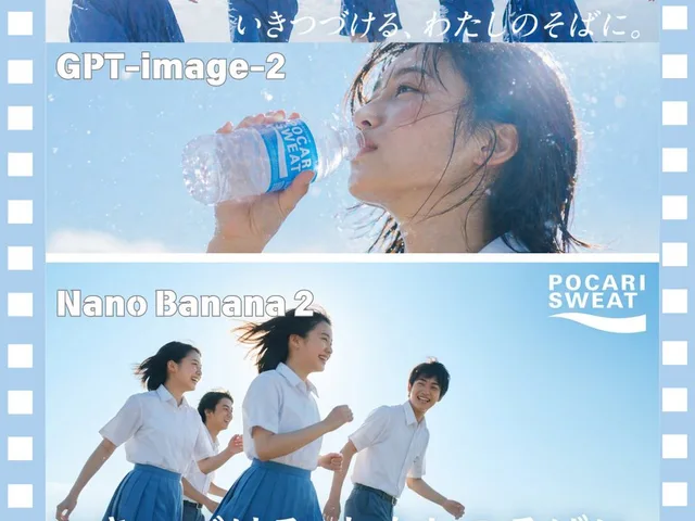 AI Model Comparison Ad Poster preview image 1